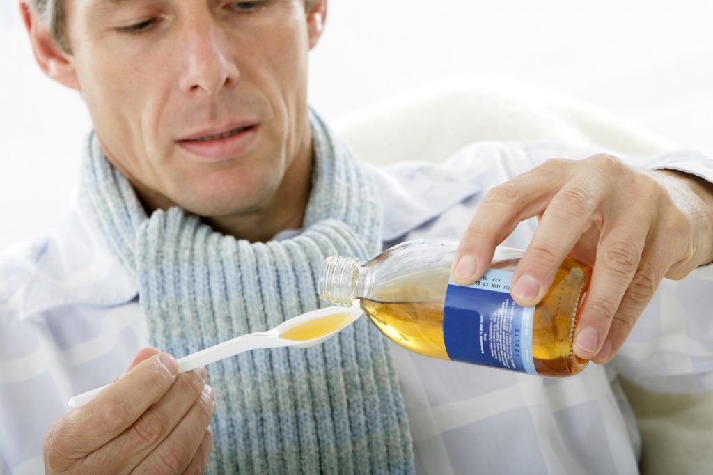 angine virale : sirop contre la toux